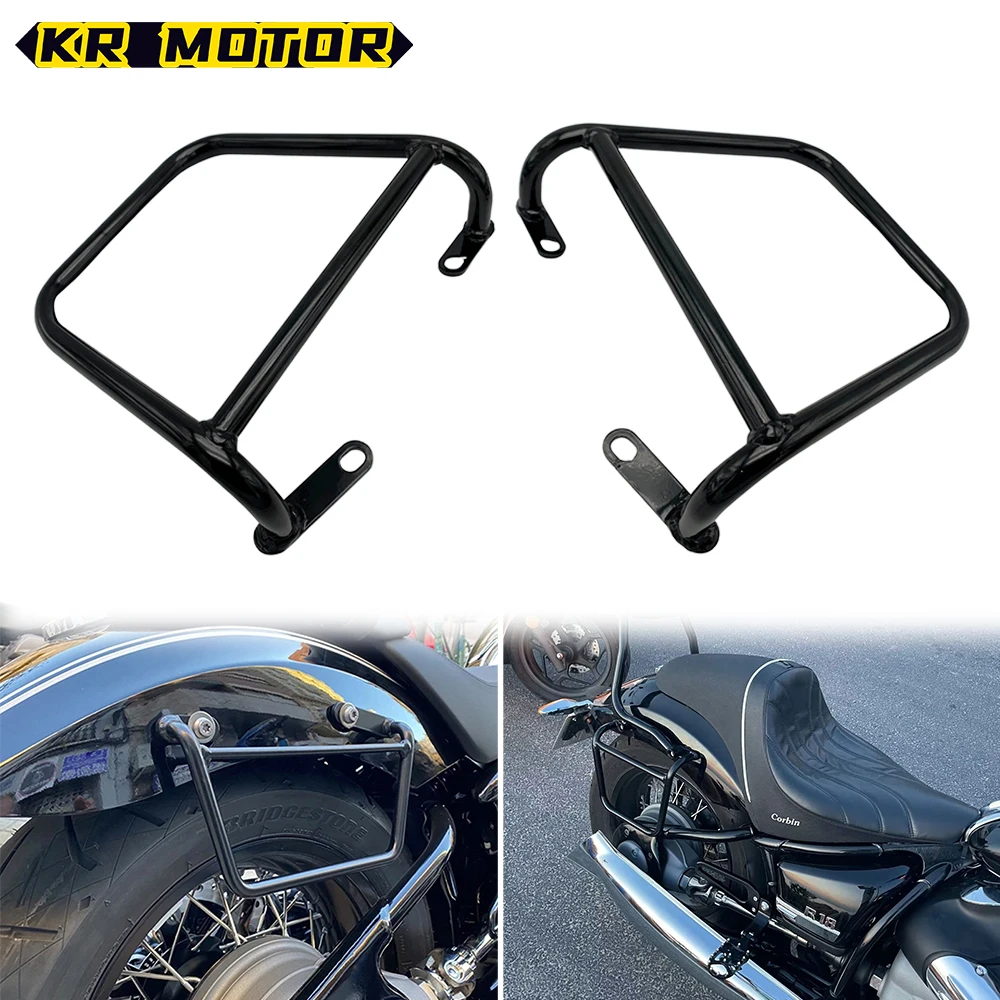 

Fit R 18 Motorcycle Rear Luggage Bag Rail Support Guardrail Accessories Side Bags Frame For BMW R18 Classic 100 Years 2020-2023