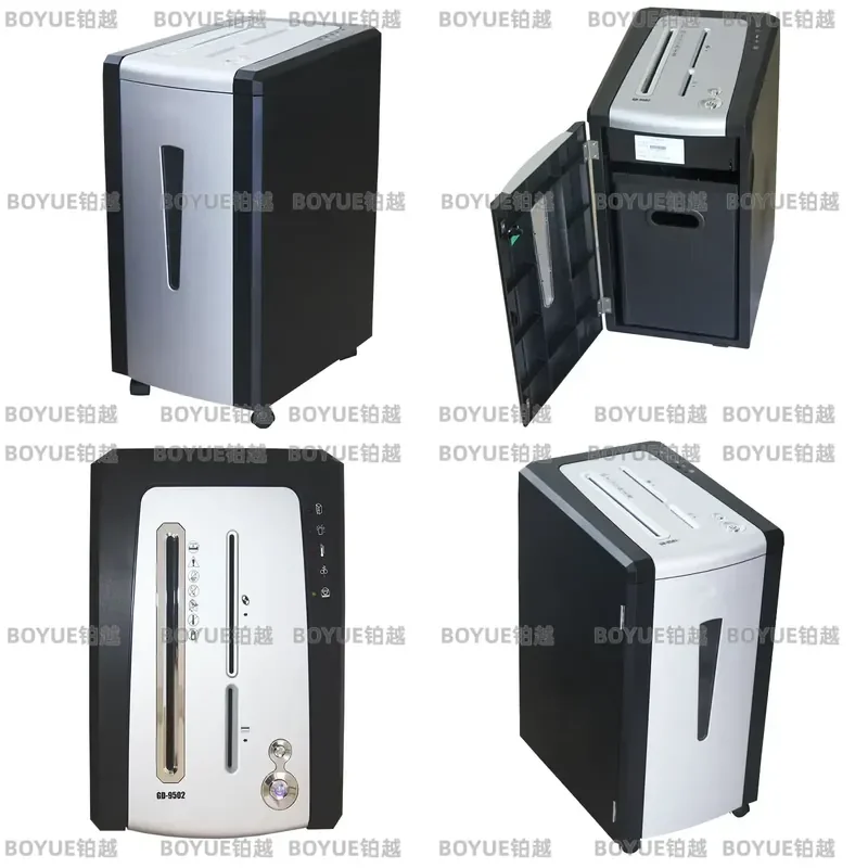 Electric Paper Shredder 23L High Power Silent Office Home Document Destroyer Granular Cut Heavy Duty Security Waste Bin