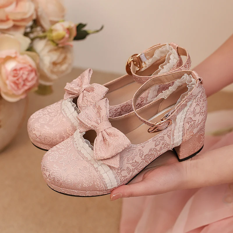 

YQBTDL 2026, детские элегантные вечерние туфли-лодочки из искусственной кожи на высоком каблуке, длина до щиколотки, модные туфли-лодочки для торжественного праздника для девочек для принцессы 12 + год