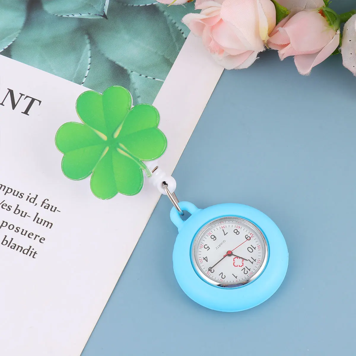 

Nurse Watch Lightweight Small Durable Simple Design Clear Number Telescopic Nurse Hanging Pocket Portable Gift