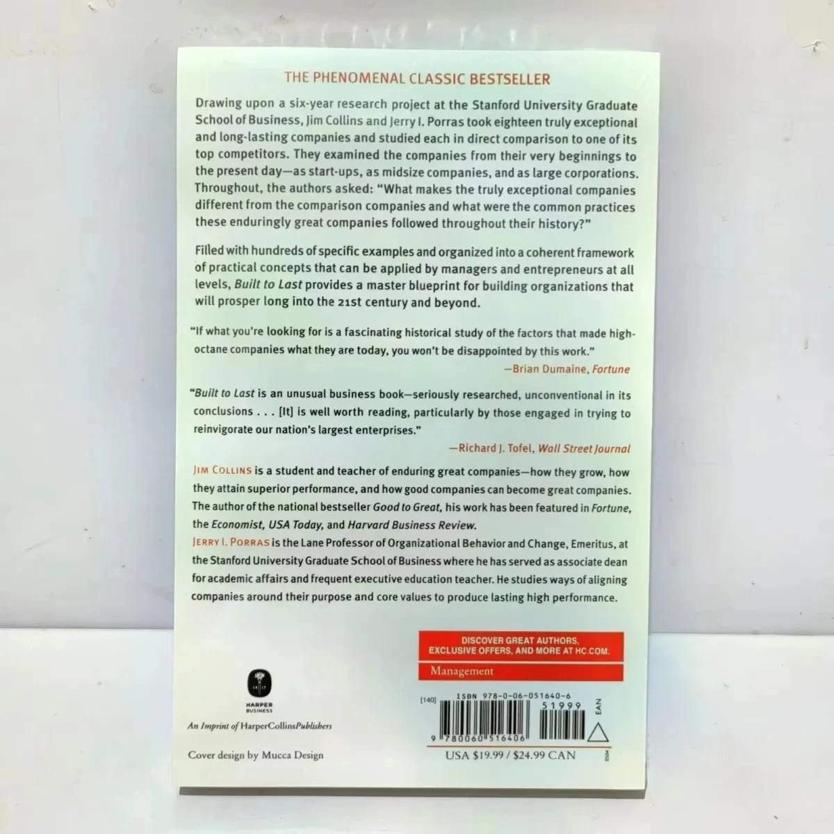 Built to Last By Jim Collins Successful Habits of Visionary Companies Paperback Book in English Libros