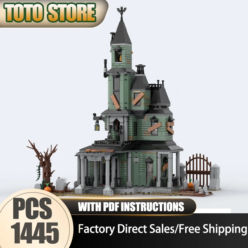 

Medieval Castle Model Moc Building Bricks Haunted House Model Technology Modular Block Toys DIY Assembly Christmas Gifts