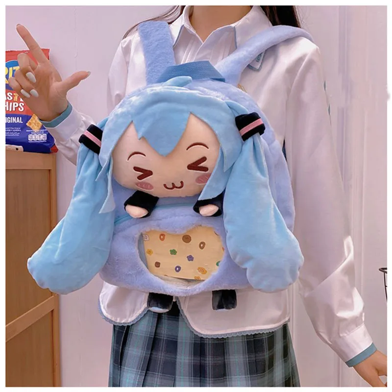 Anime Cute Plush Bag Cartoon Peripheral Plush Doll Large Capacity Backpack Backpack Girl Birthday Gift Kawaii Japanese Itabag