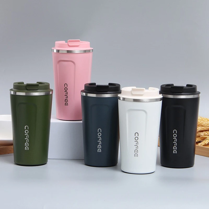 510ml Water Bottle Leakproof Travel Thermo Cup Double Stainless Steel For Tea Water Coffee Mug Car Thermos Mug