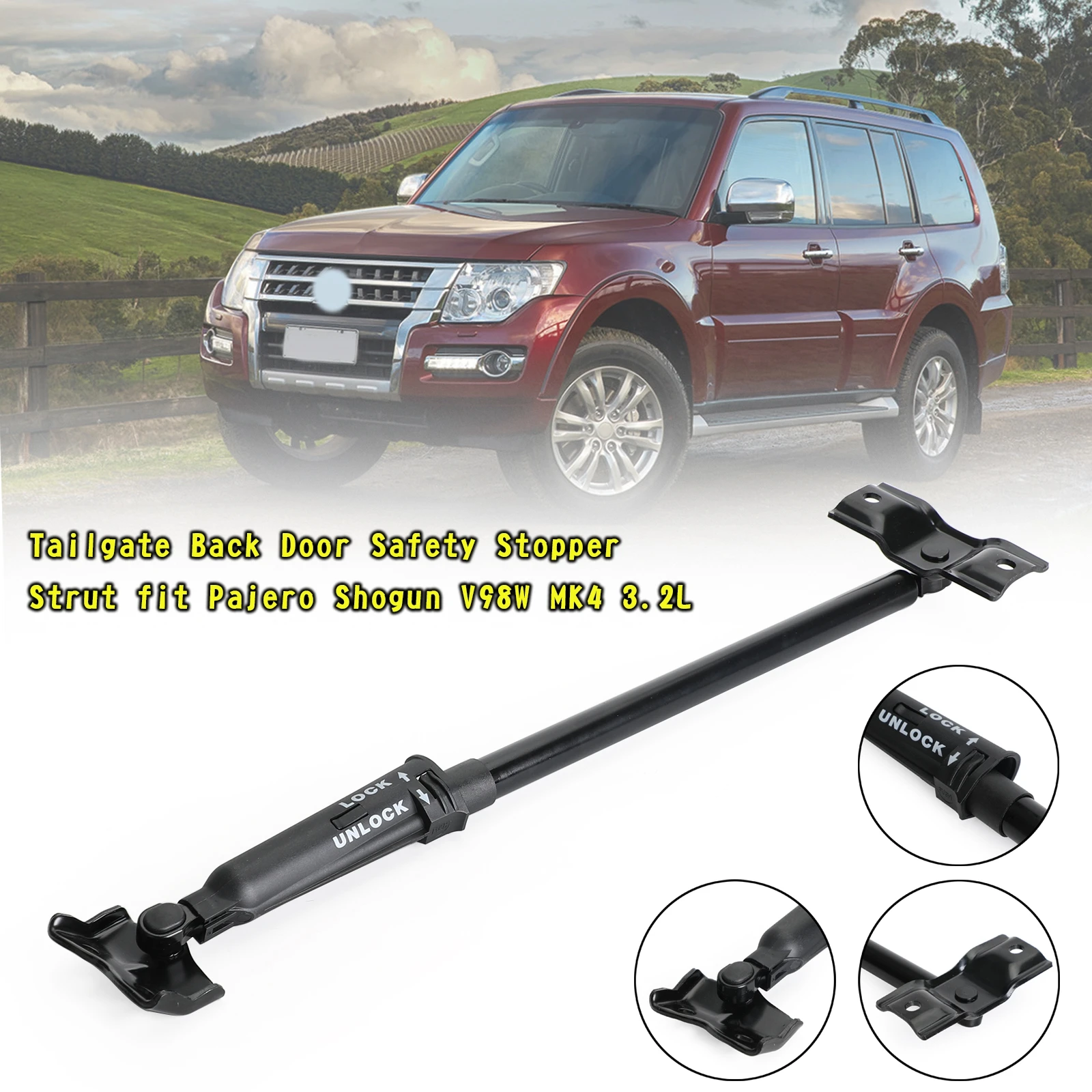 

Tailgate Back Door Safety Stopper Strut fit Pajero Shogun V98W MK4 3.2L