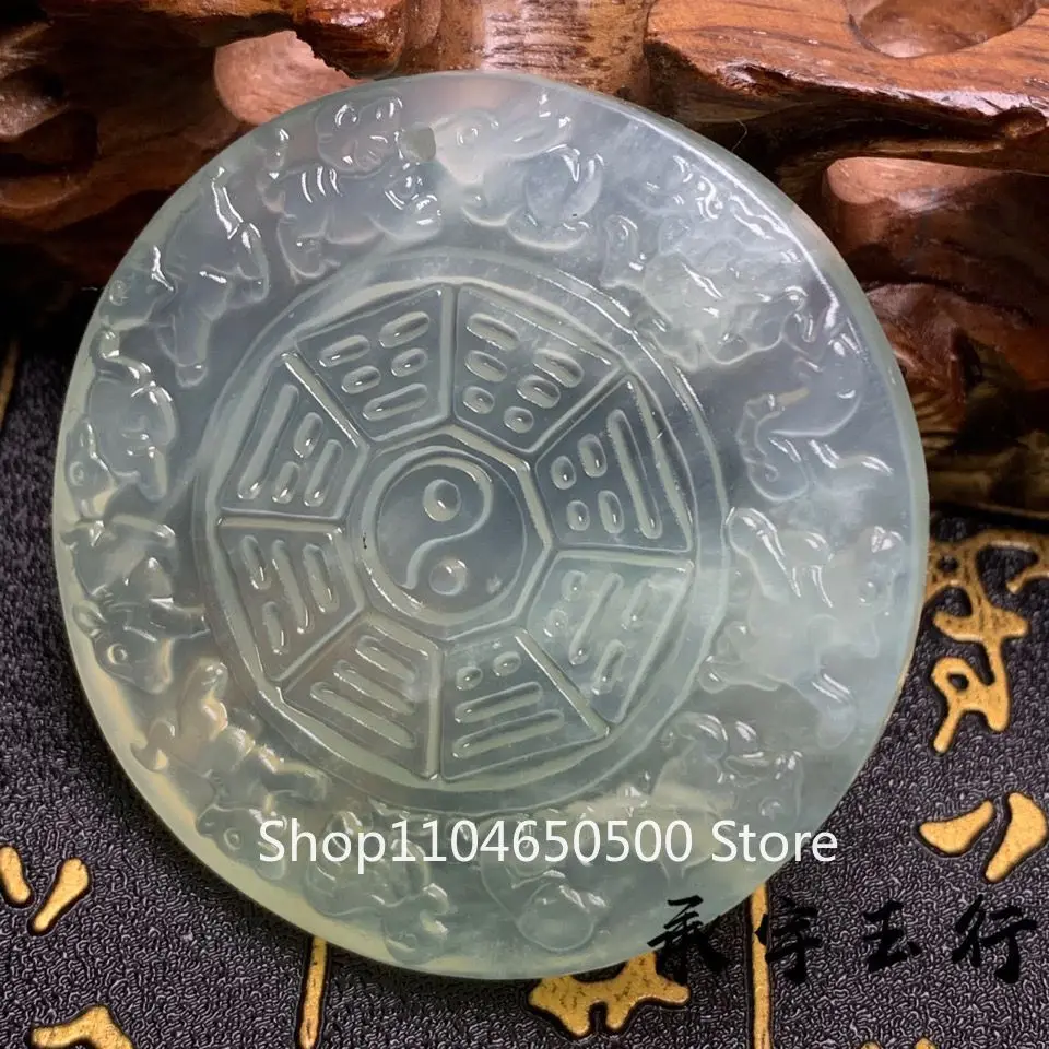

Xiuyu Zodiac Round Brand Retro Style Men's and Women's Jade Pendant Pendant