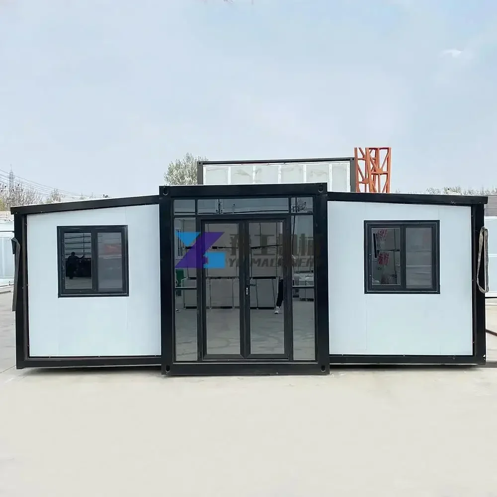 Easy Folding 40 Ft 20 Ft Prefab Container Expandable House Light Steel Folding Prefabricated Home Villa 5 Bedroom with Bathroom