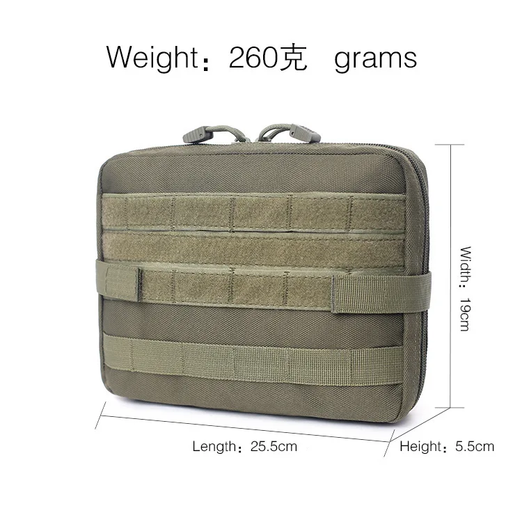 Bolsa Tática Médica Portátil para Uso Externo, Organizador de Cintura MOLLE para Camping, Caminhada, Viagem e Carro