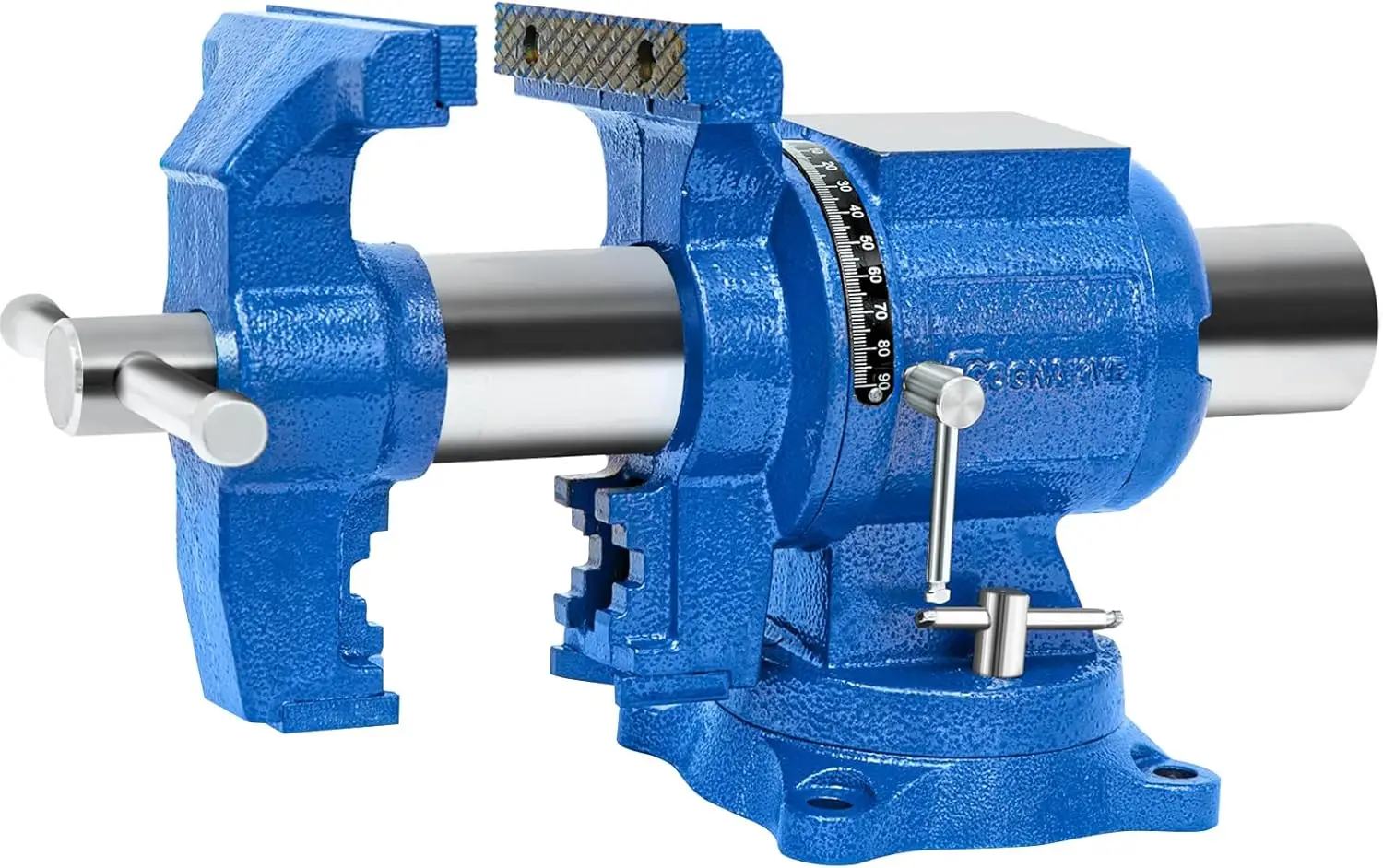 6-Inch Heavy Duty Bench Vise Ductile Iron Bench Vise 360° Multi-Purpose Bench Vise with Anvil Clamp force 8800lbs Blue