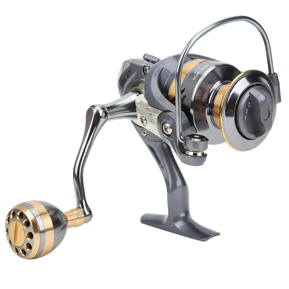 2BB Fishing Reel 5.2:1 Gear Ratio Metal Spool Large Capacity Sea Rock Fishing Wheel 2000-4000 Series Left/Right Hand