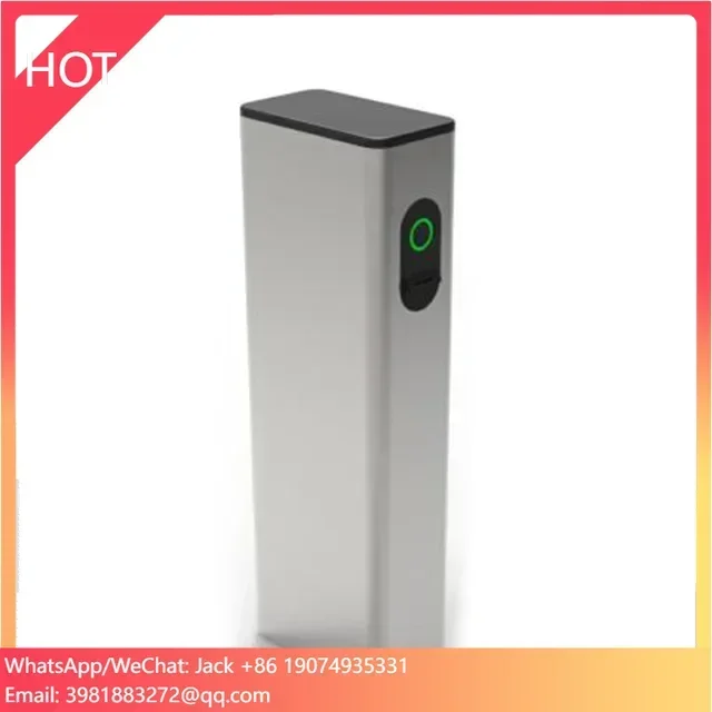 Free standing automatic card collector for parking lot shown room museum access control system