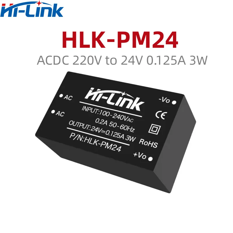 HLK-PM01 PM09 PM03 PM12 PM15 PM24 PCB Mounted Hi-Link 3W 24Vdc 100-240Vac AC DC Power Switching Supply Module