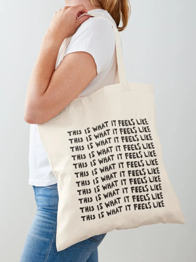 This is what it feels like - gracie abrams Tote Bag women bag shopping bag logo Women's shopper Canvas for women