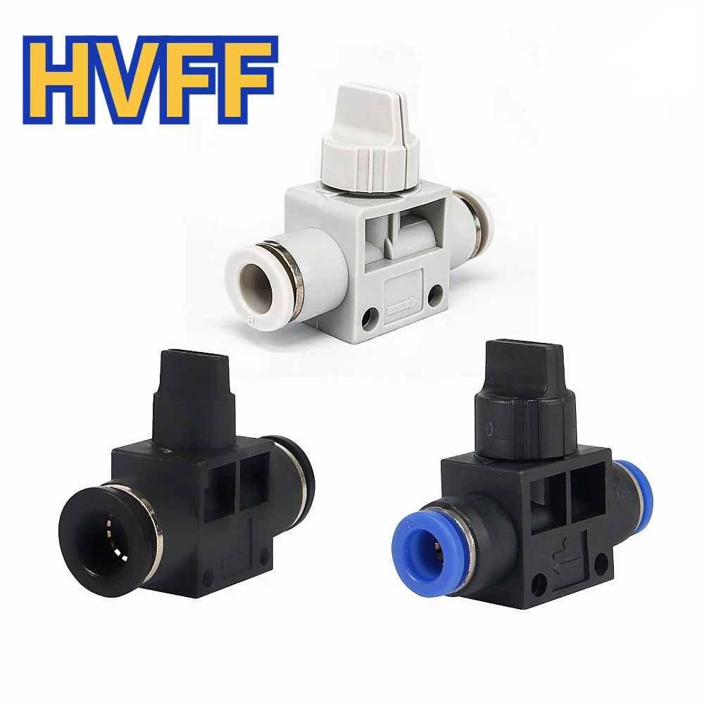 1pcs HVFF Blue White Black Pneumatic Fitting Pipe Connector Tube Air Quick Fittings Water Push In Hose Couping 4mm 6 8 10 12mm