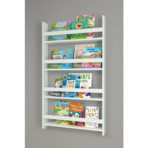 4 Rak 120X70 Cm Rak Buku Montessori Edukatif Perpustakaan Anak Putih
