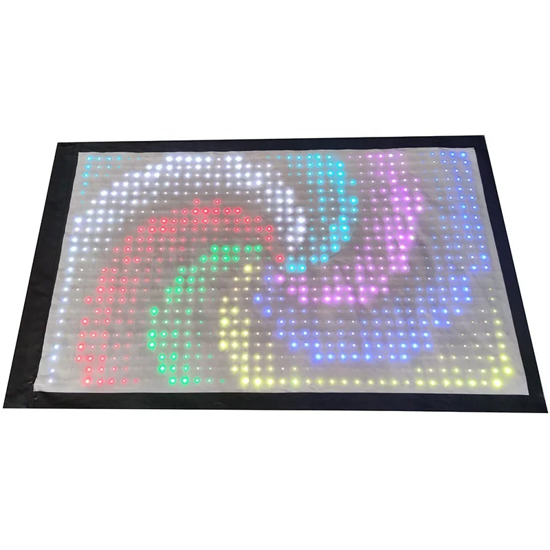 LED vision flag light led light up flag with 1440pcs rgb LEDs