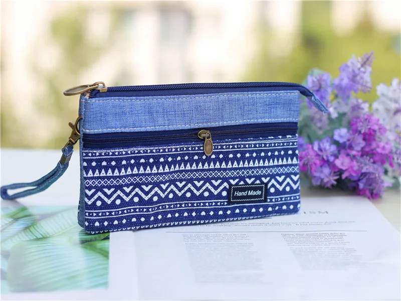 Frauen Baumwolle Lange Organizer Brieftasche Damen Geldbörse Weibliche Kupplung Kleine Telefon Tasche Geld Tasche für Kinder Kinder Mädchen Tasche – Detail 8