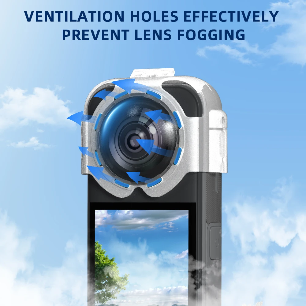 

Anti-fog Protective Mirror For Insta360 X5 Sports Camera Lens Cap Protective Cover Drop Shield Accessories