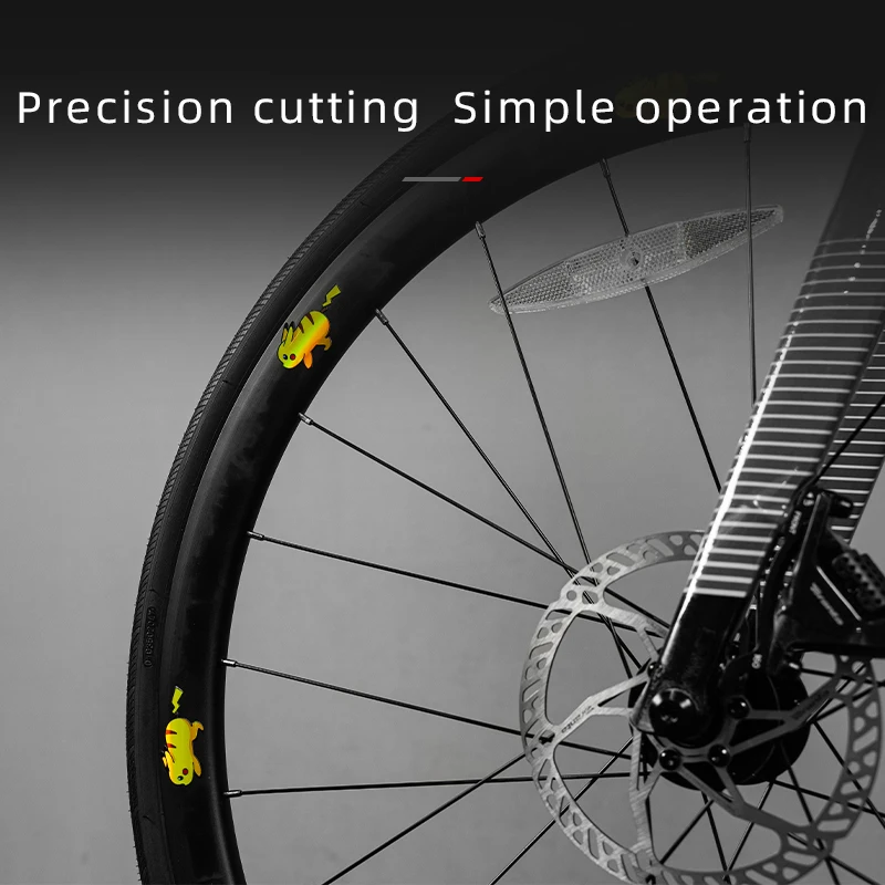 

For All Series Road Bike Wheel Set Stickers Color Change DIY Decor No Impact on Riding Speed 3M Adhesive Waterproof Kits