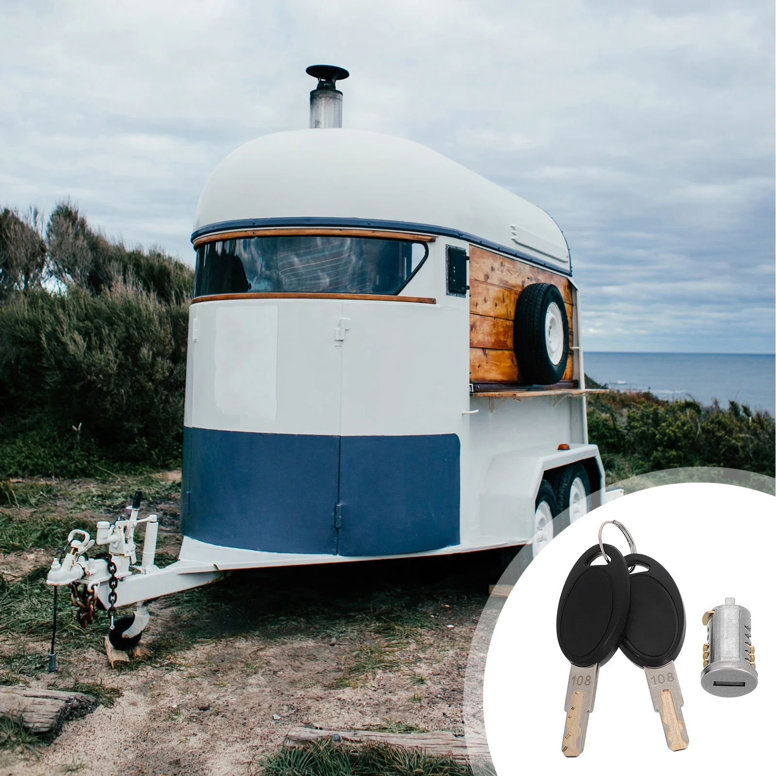 

Trailer Lock Cylinder Secure for Rv Passenger Doors Storage Compartments Water Fill Inlets Travel Camping Rv Water Fill Inlet