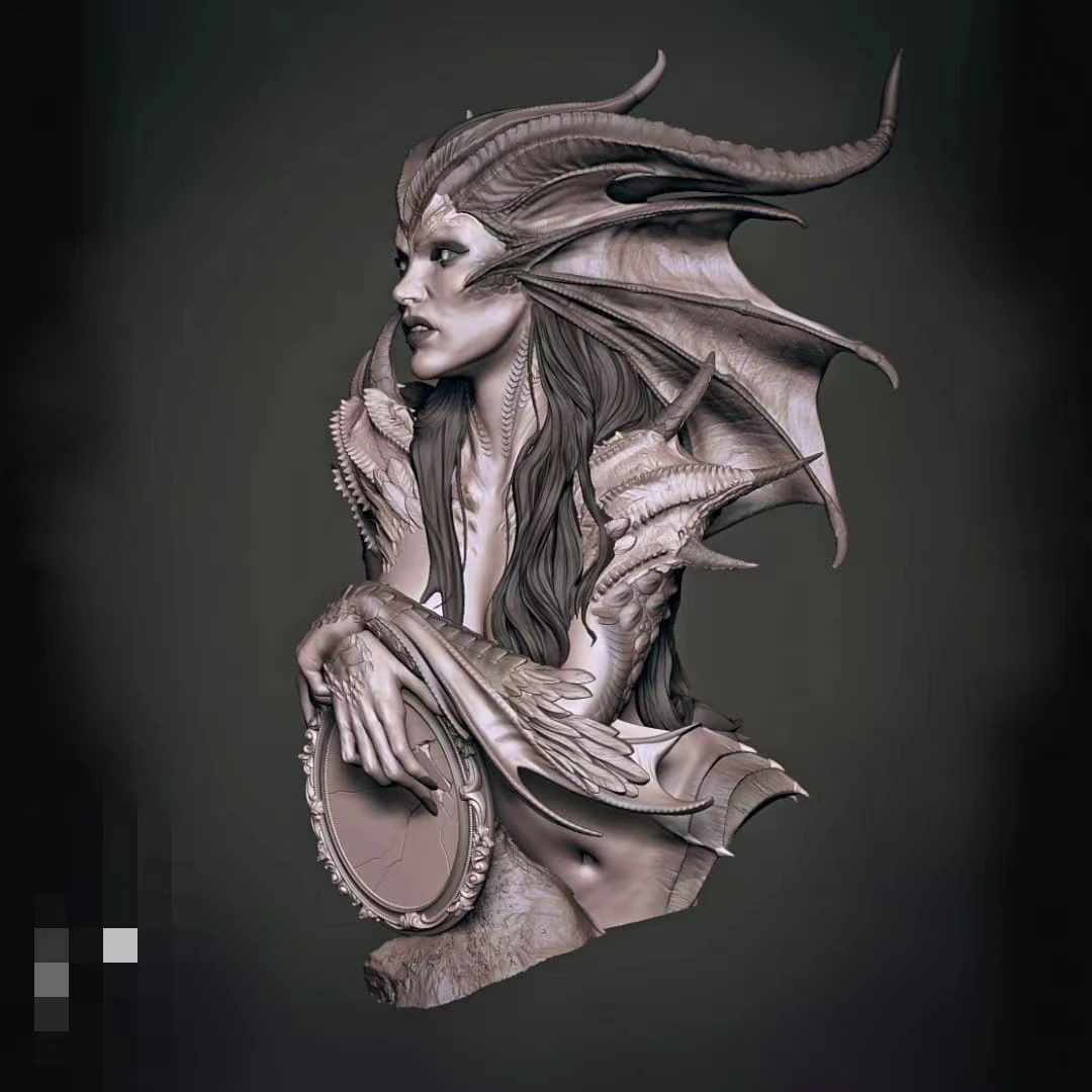 1/10 Resin Model Bust GK,Unassembled and unpainted kit
