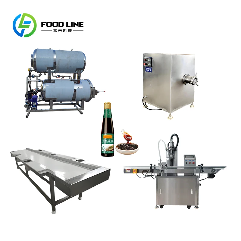 Customized Large Fully Automatic Oyster Sauce Production Line 2000 BPH 5 Ton Per Day Commercial Oyster Sauce Plant Processing