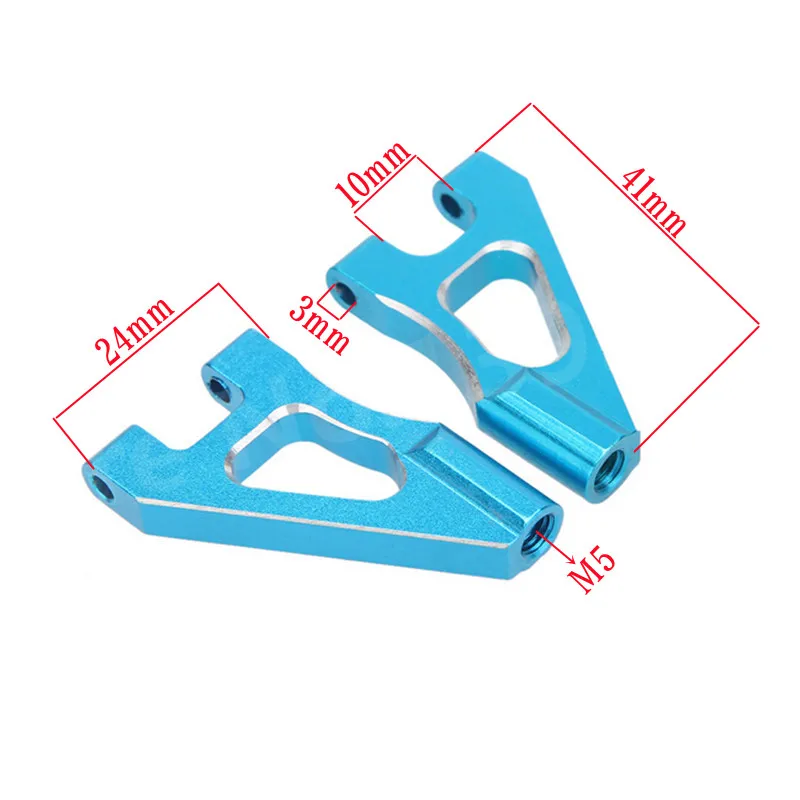 10Pcs HSP Upgrade Parts 122018 02147 Alum Front Upper Suspension Arm for 1/10 RC Model Car CNC 94122 XSTR POWER