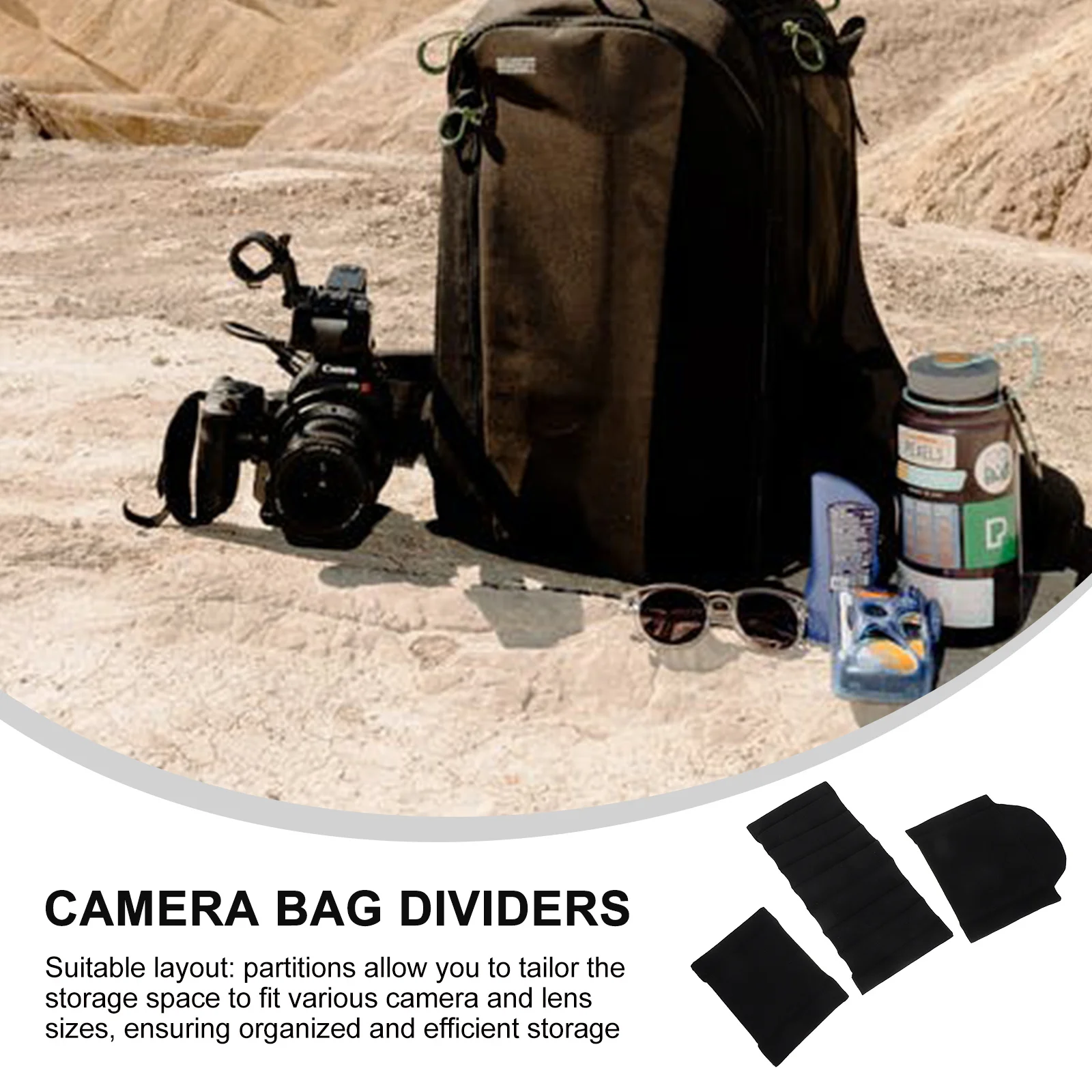

Camera Bag Divider Photography Inserts Partition Organizer Panel Padded Liner Backpack Dividers