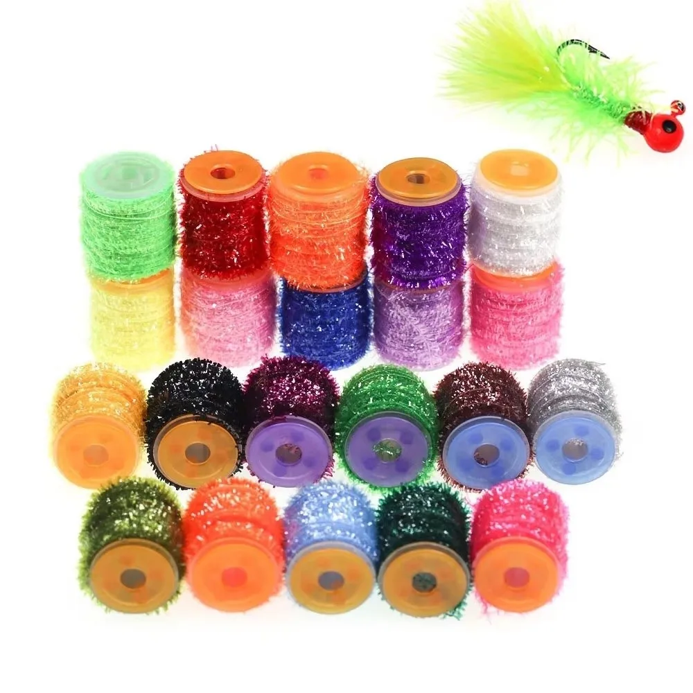 Ice Chenille – Hilo de chenilla iridiscente para atado de moscas - imagen 4
