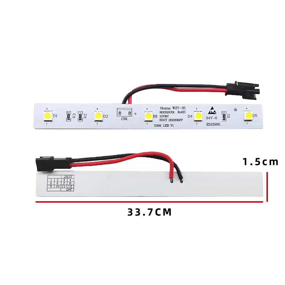 Imagem -03 - Faixa Led para Geladeira Doméstica Bcd455wkgm E123995 W2735