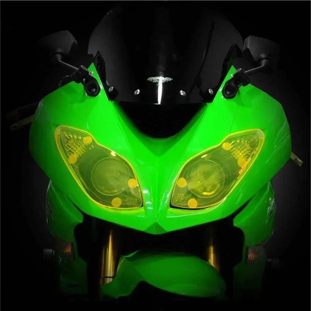 

FOR KAWASAKI ZX-6R ZX6R ZX 6R 2009-2018 Headlight Protection Guard Cover Yellow Motorcycle Accessories 2010 2011 2012 2013 2014