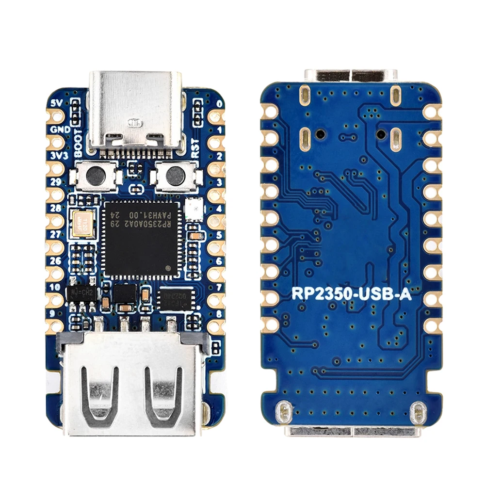 RP2350 Core Module Castellated Solderable Edge Low Power Sleep Mode Multi UART SPI I2C ADC PWM For Custom Embedded Product