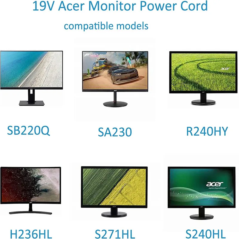 شاحن كمبيوتر محمول التيار المتردد لشركة أيسر أسباير ، توريد محول ، أسباير 5 ، E15 ، E1 ، ES1 ، E5-574 ، E5-575 ، 5750 ، 5250 ، 5349 ، 5552 ، 5733 ، 19 فولت ، 3.42A ، 65 واط