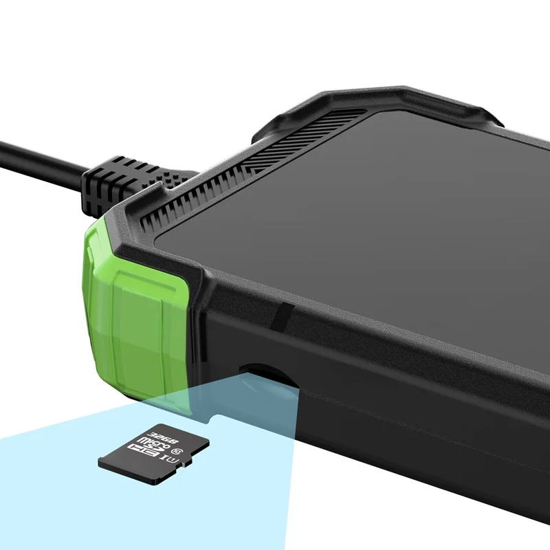 Dual Lens Endoscope Camera 4.3'' IPS Screen HD1080P Video USB Probe Tool Bag Car Inspection Borescope Waterproof 9LEDs 2600mAh