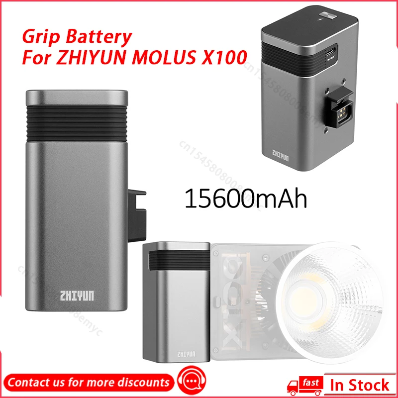 Handle Battery For ZHIYUN MOLUS X100 Accessory Grip Battery 15600mAh USB Type-C DC Support PD Fast Charger