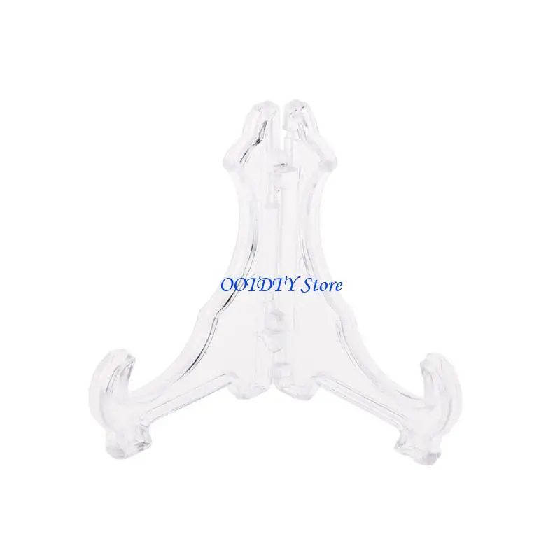 Soporte exhibición placa caballete plástico 367A para mostrar imágenes, marcos fotos, moneda, medalla,