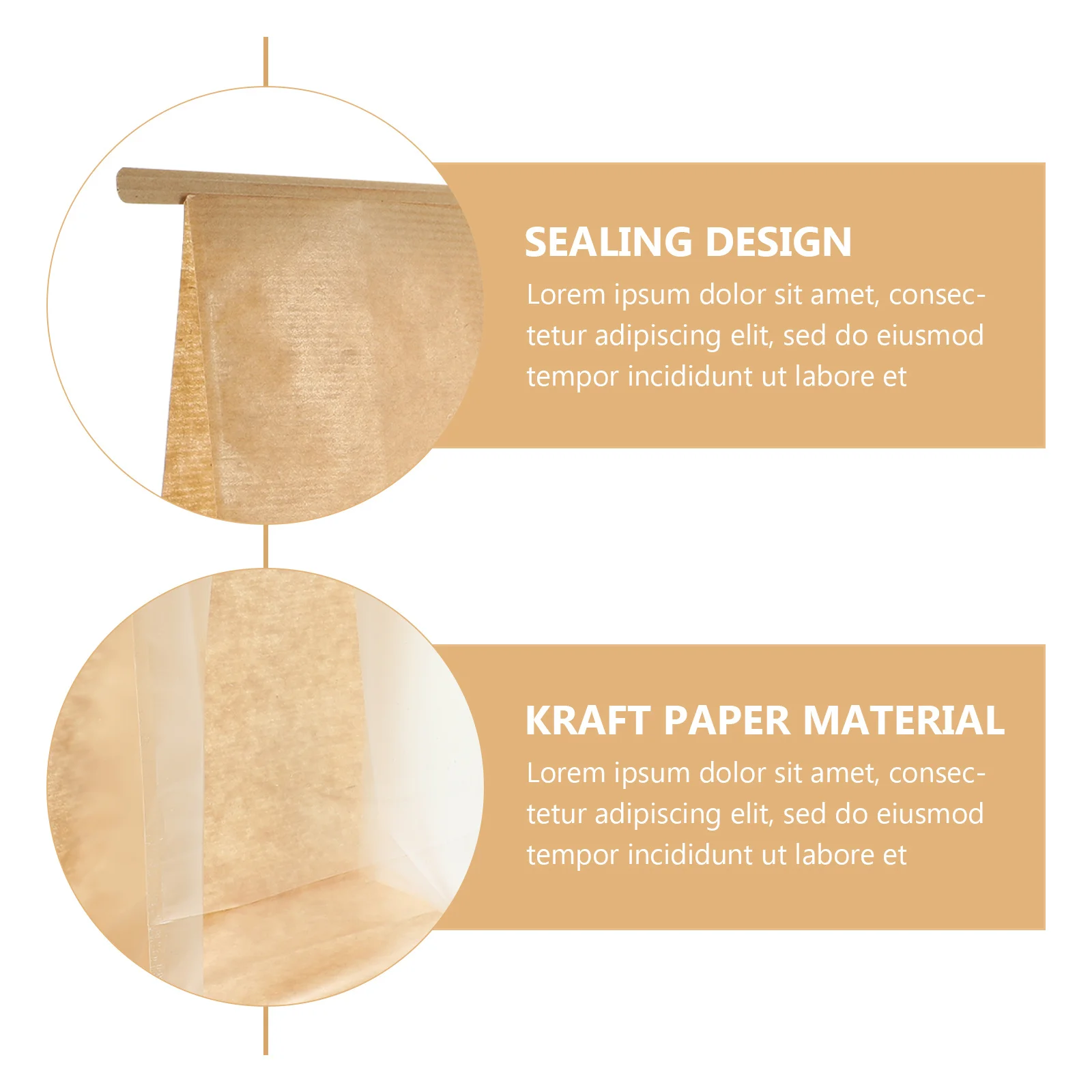 

50Pcs Kraft Paper Bread Bags Clear Window Eco-Friendly Reusable Bakery Snack Wrapping Pouches Bread Bags Bakery Accessory