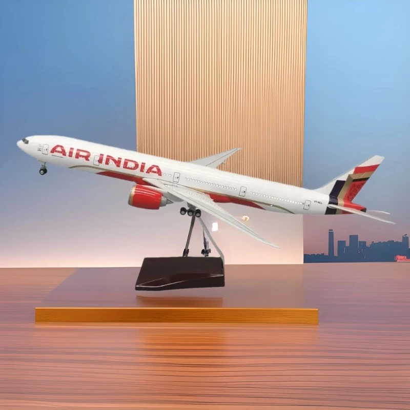 

Toy planes 47cm Model Air India B777 Neo Aircraft With Base Display Aircraft Collection Decoration Toy Airplane For Boys
