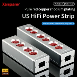 Xangsane a US hifi power strip 4 sockets/6sockets pure red copper power sockets for Hi-end audio system hifi power filter