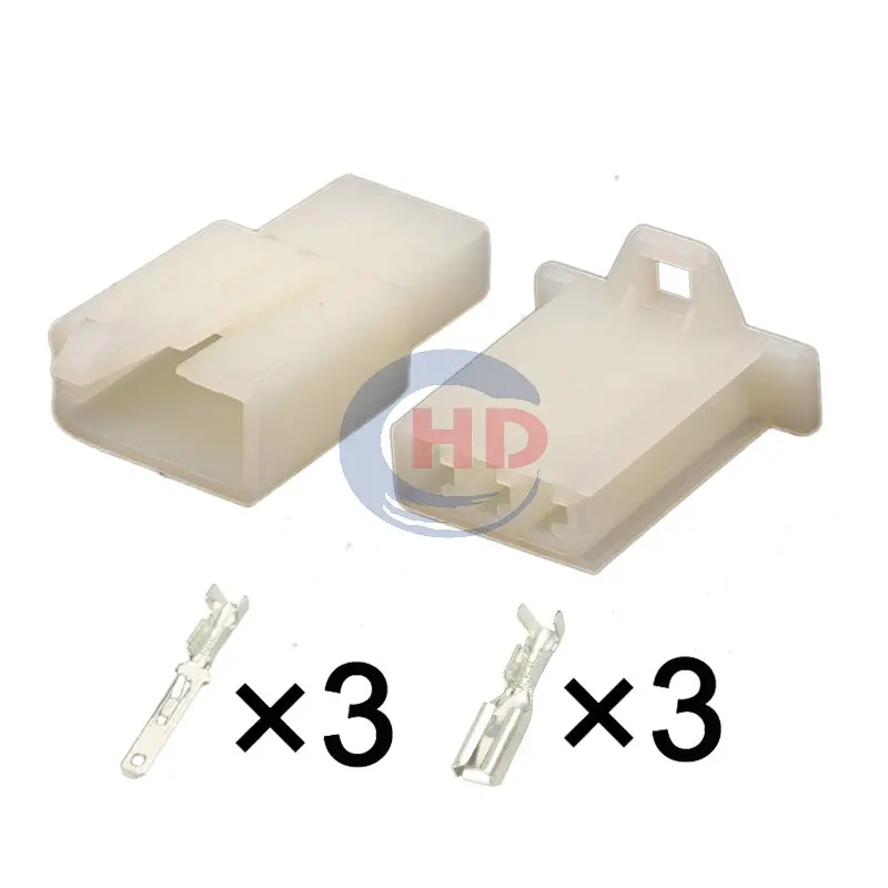 

1-20 sets 3 Pin 2.8mm Series Wire Harness Male Female Connector Plug 6030-3991 HD031A-2.8-21C