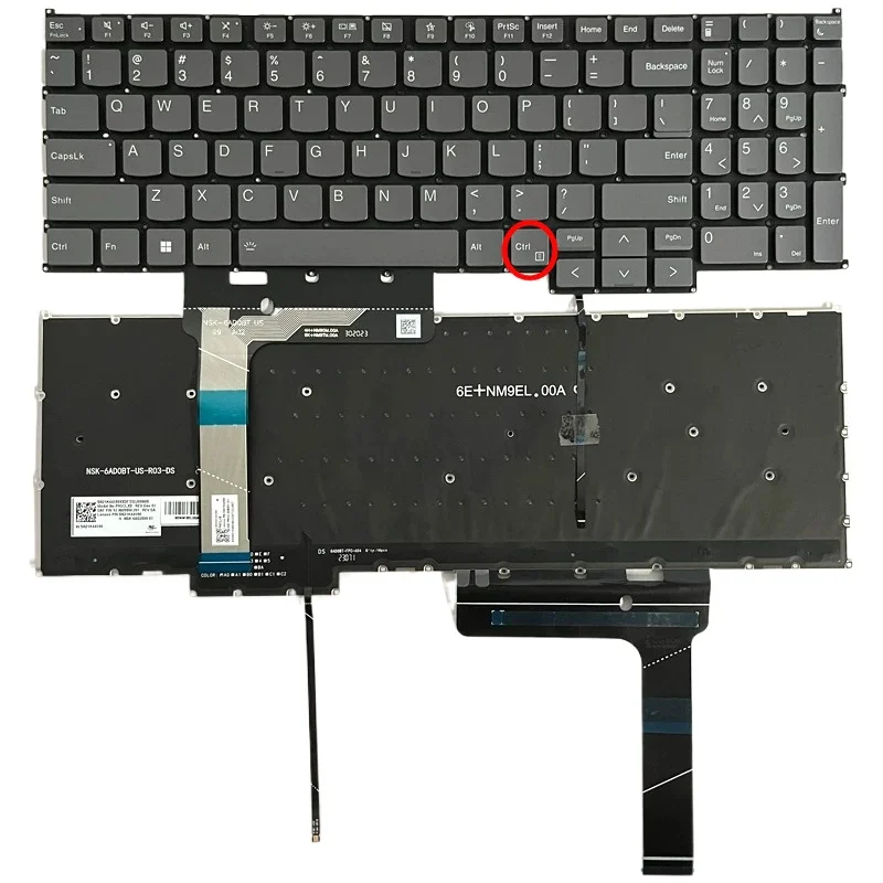 Teclado Retroiluminado para Portátil Lenovo Thinkbook 16 G6+ IMH AHP, G5+ APH ARP ARO IRH, G7 ARP IML G6 IRL ABP, 16p G5 IRX G4 IRL IRH
