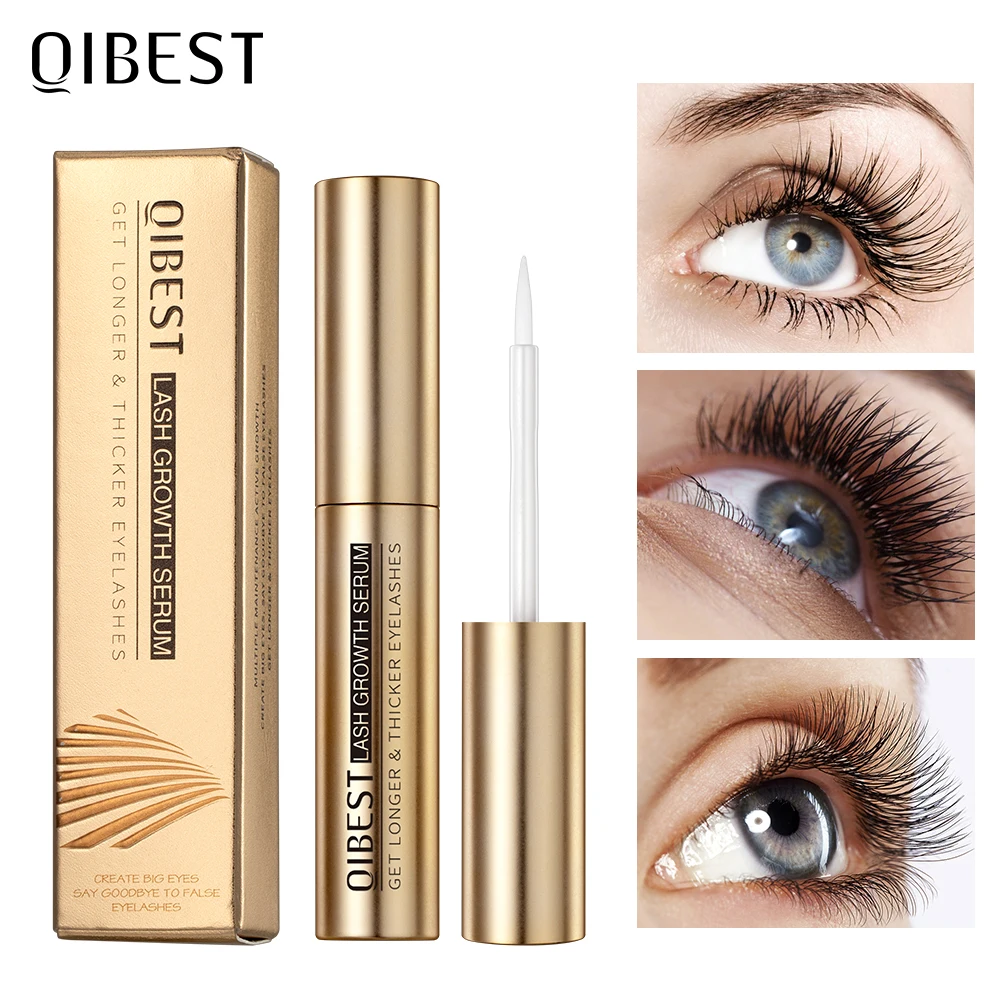 

QIBEST Eyelash Growth Serum Lifting Eyelashes Enhancer Eye Lash Fuller Thicker Nourish Lashes Longer Lengthening Eyebrow Growth