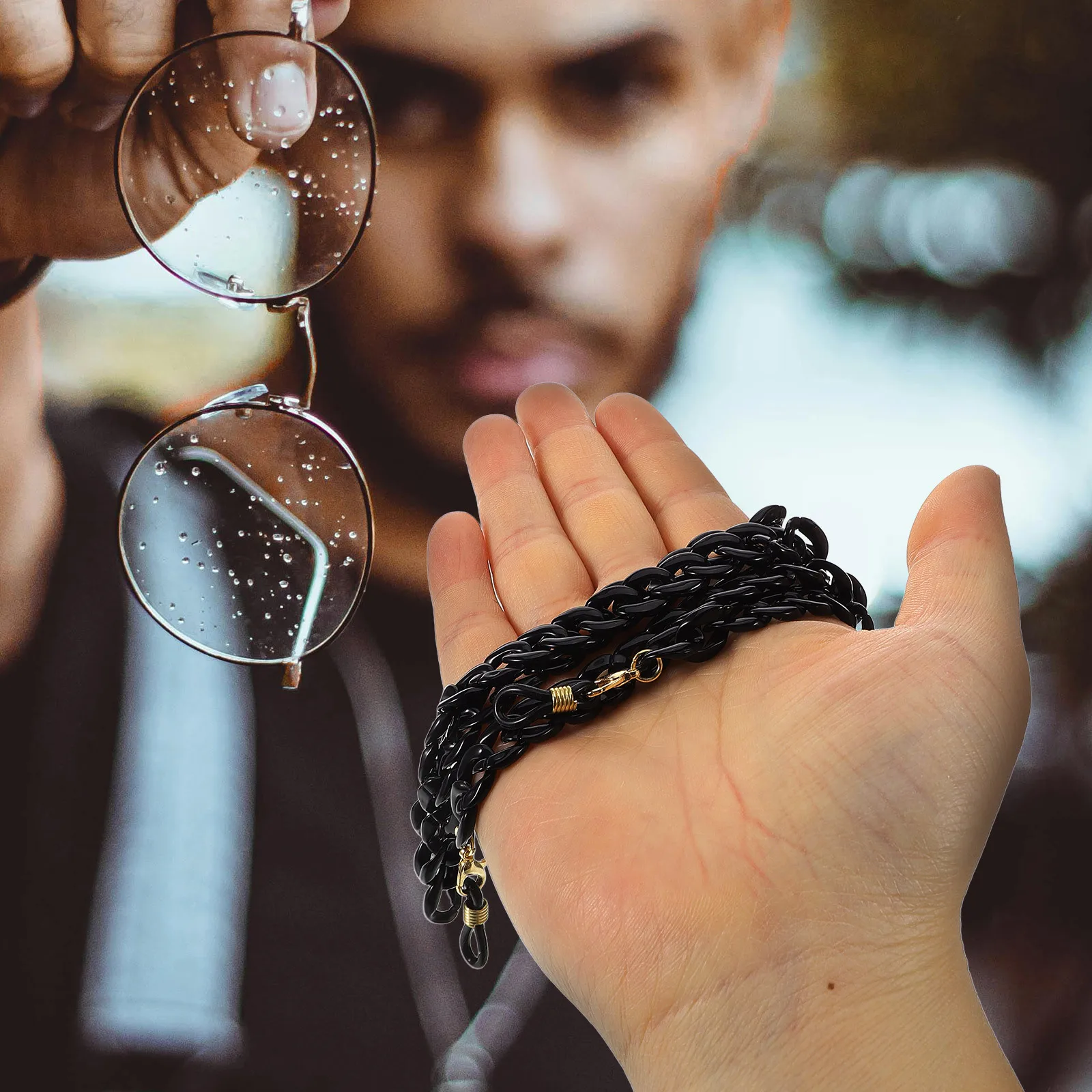 

Acrylic Glasses Chain Non-Slip Eyeglasses Rope For Daily Wear Sports Outing Banquet Anti-Lost Strap Multi-Purpose Cord Hanging