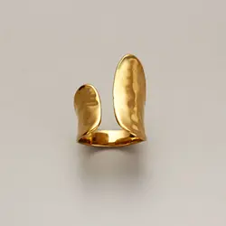 Stainless Steel New Minimalist Gold Color Rings for Women Couples Vintage Punk Irregular Geometric Birthday Party Jewelry Gifts
