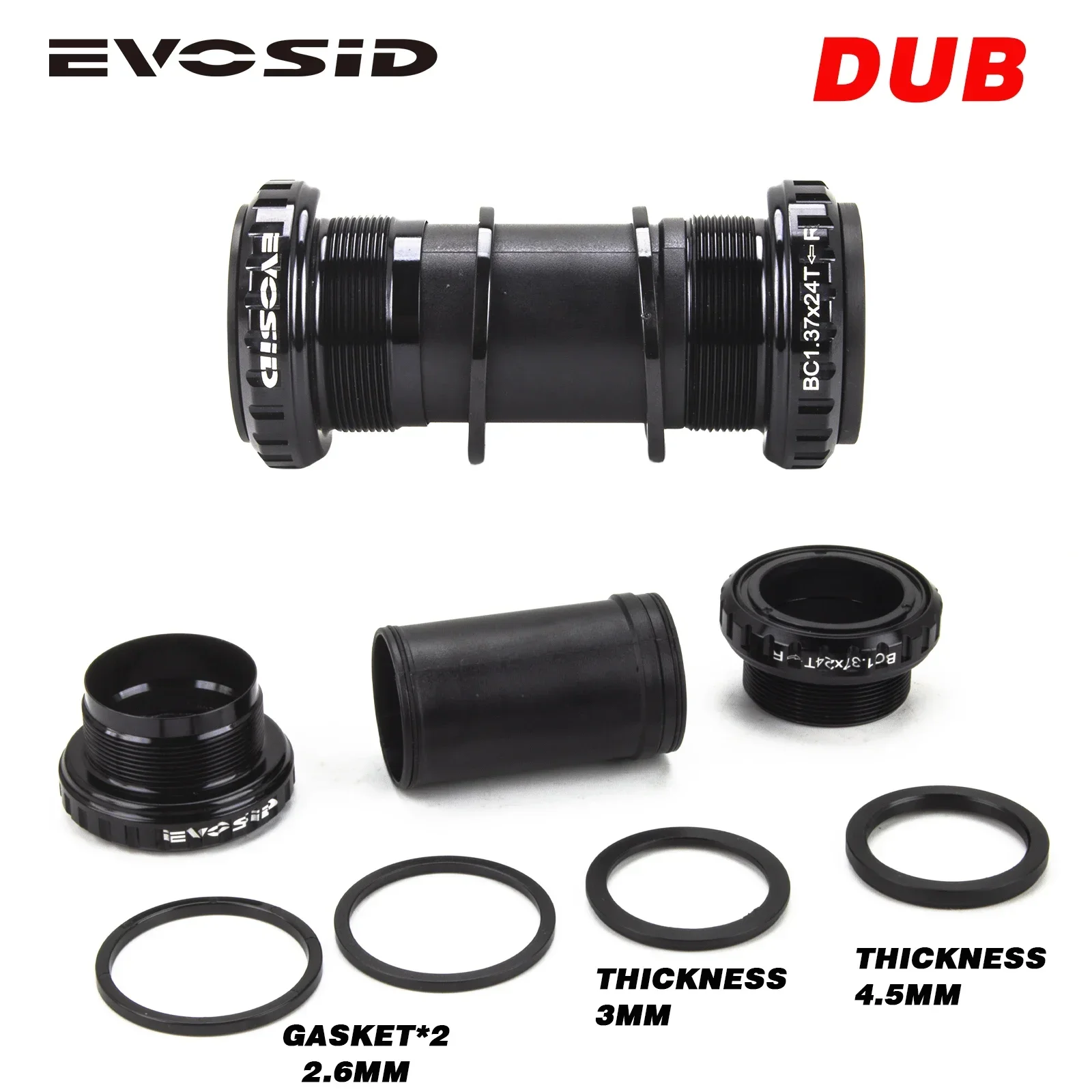 

EVOSID DUB BSA 68/73mm Thread Central Movement 2 Bearing 28.99mm For Sram NX SX Eagle Crankset MTB Bikes BB For DUB Crank 29mm