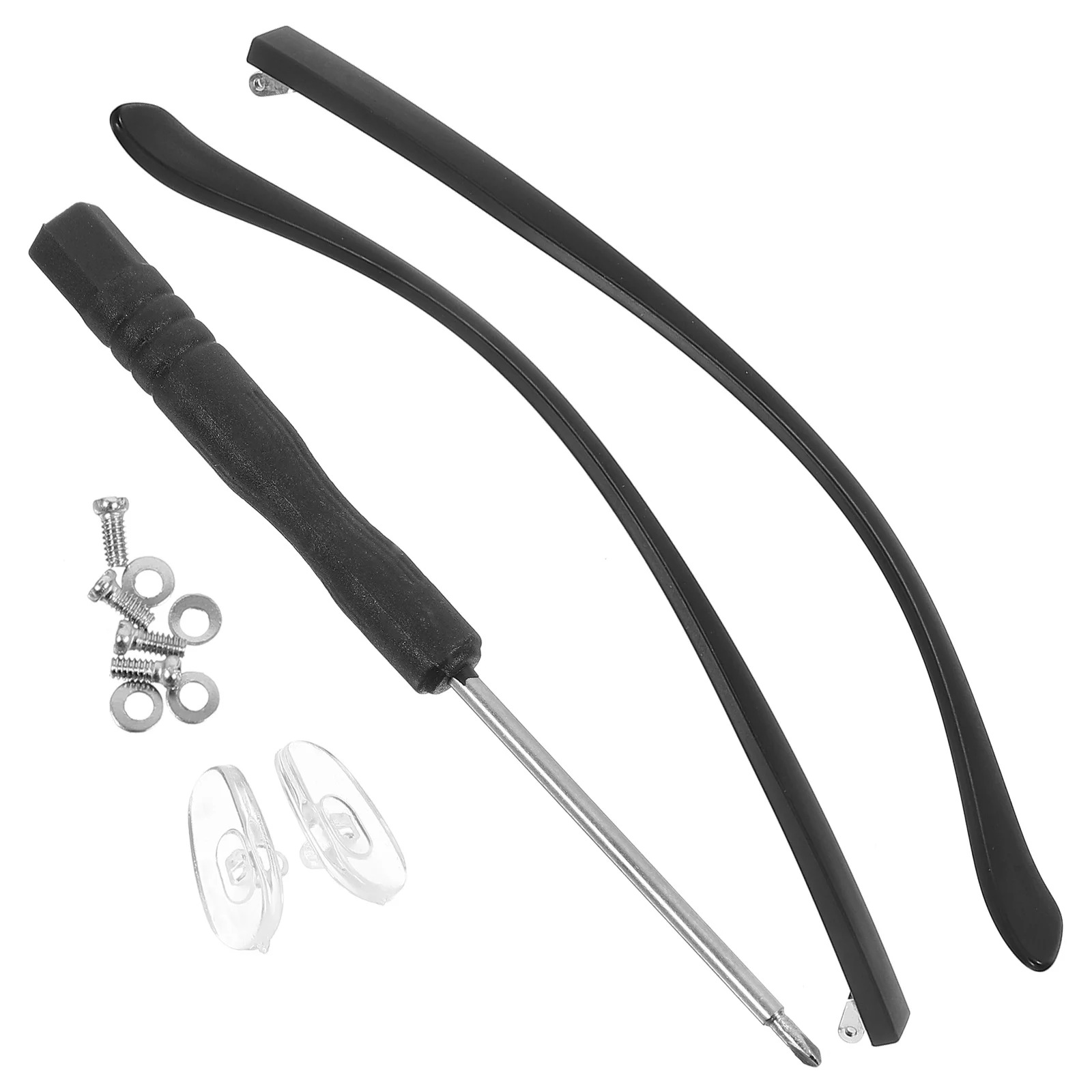 Accesorios para gafas, brazo de patilla de repuesto para empuñaduras, patas universales, Kit de reparación de gafas, piezas de dientes dobles