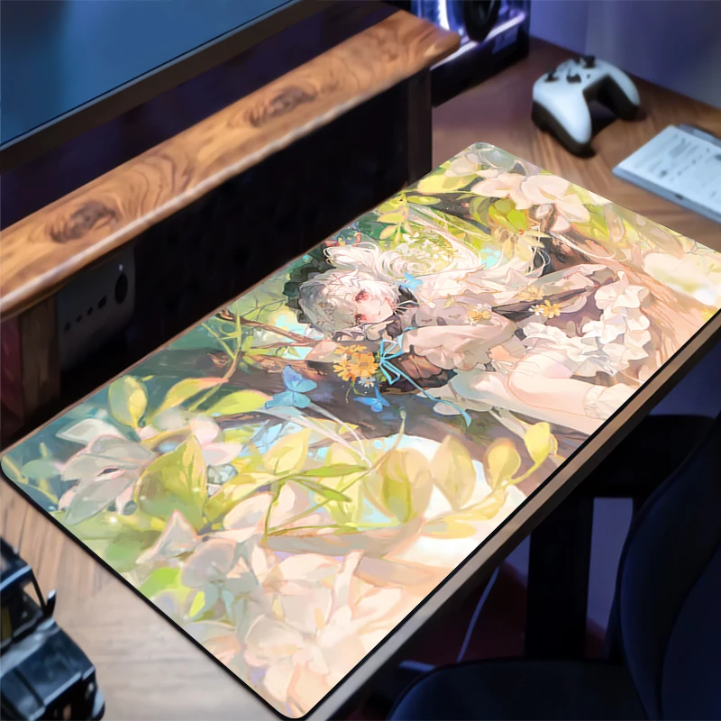 

Desk Mat Carpet Desk Accessories Laptop Gamer Mausepad Anime Girls Mouse Pad Mousepad Office Tables Mouse Mats Keyboard Pad