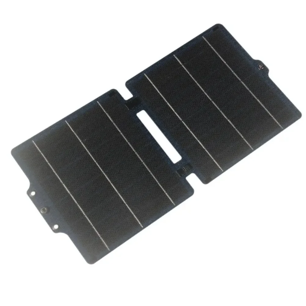 Foldable 10W Solar with ETFE for protection and Monocrystalline Silicon 22% Conversion Rate USB Outputs for Travel