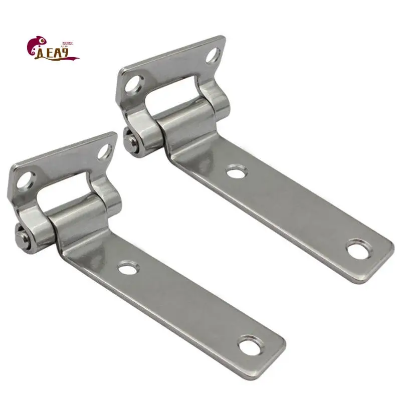 

AEA9-2Pcs Stainless Steel T Type Container Hinges Deck Cabinet Door Hinge For Marine Boat Yacht Accessories 135X58x27mm