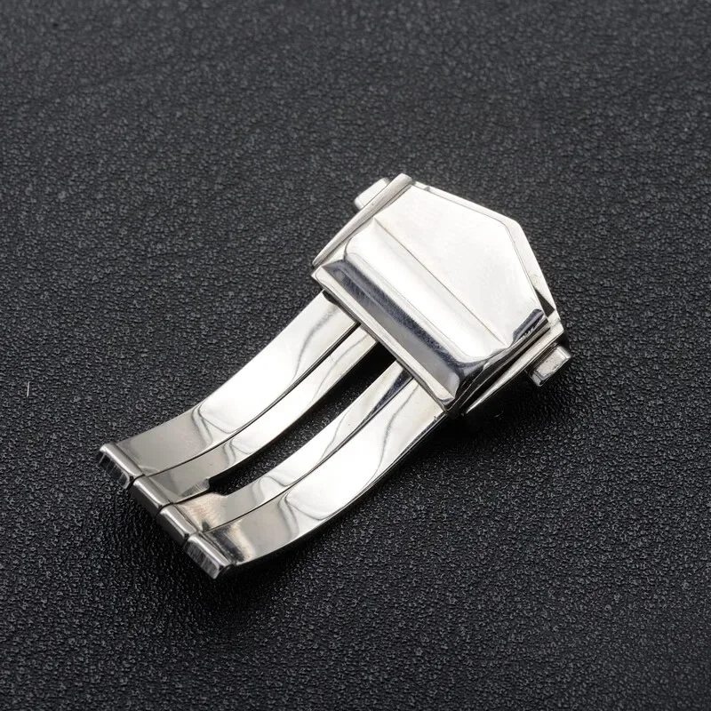 Anti-Rust Comfortable 18mm Double Press Watch Folding Buckle for TAG Heuer Leather Watch 18mm High Quality Watch Accessories